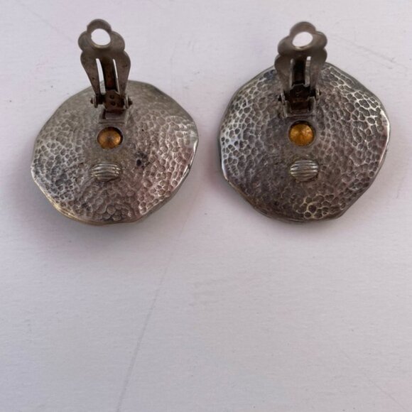 Norma Jean Clip-On Rhinestone Statement Earrings – Vintage Old Hollywood Glamour - Picture 5 of 5